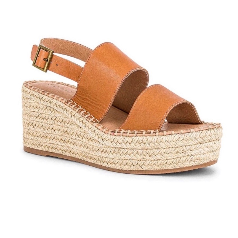 Soludos Minorca Leather Espadrille Platform
Sandals Size 8